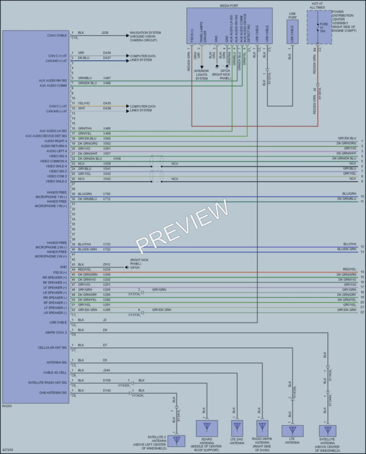 2023 Jeep Wrangler Radio wiring diagram preview