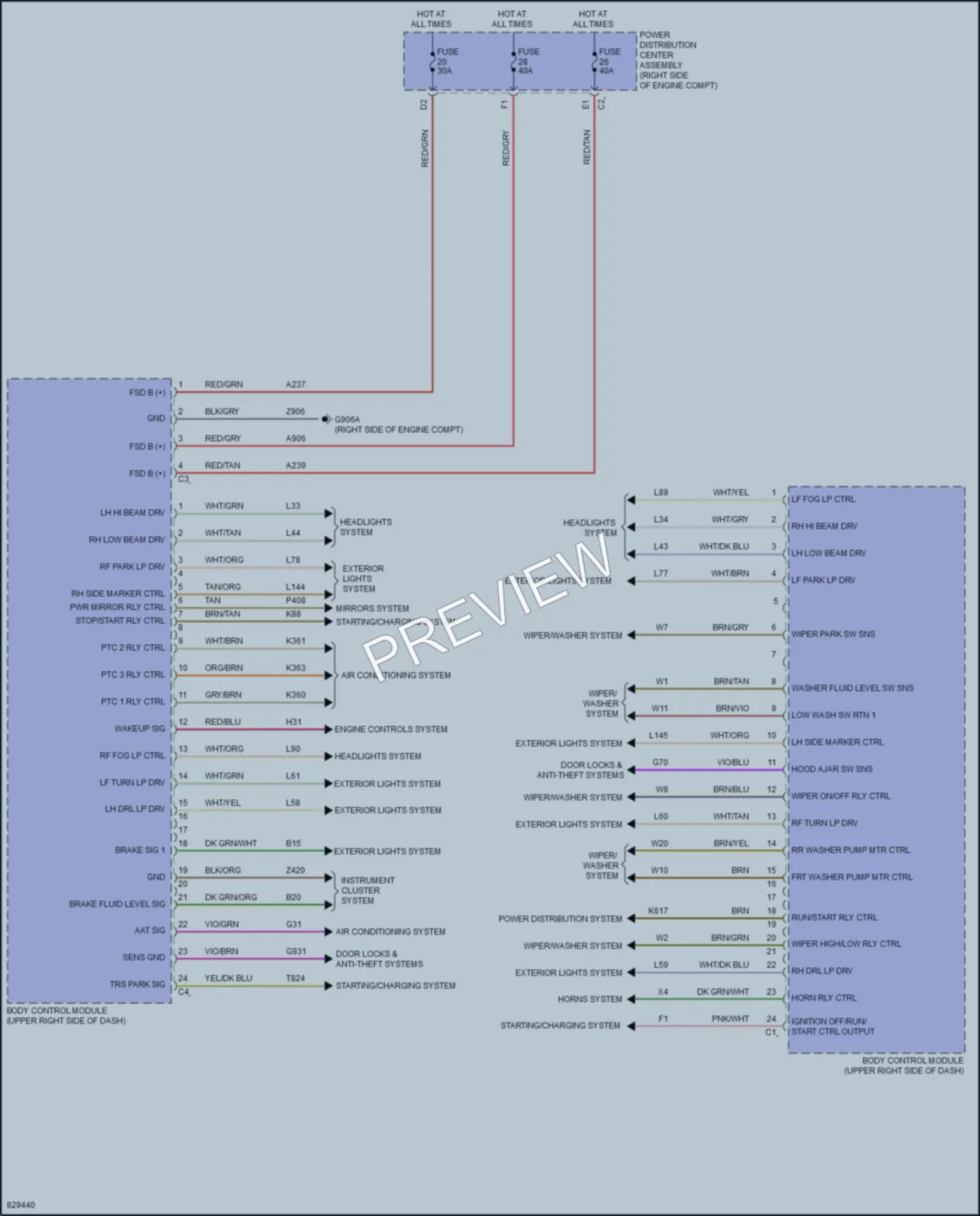 2023 Jeep WranglerUnlimited Body Control Modules wiring diagram preview