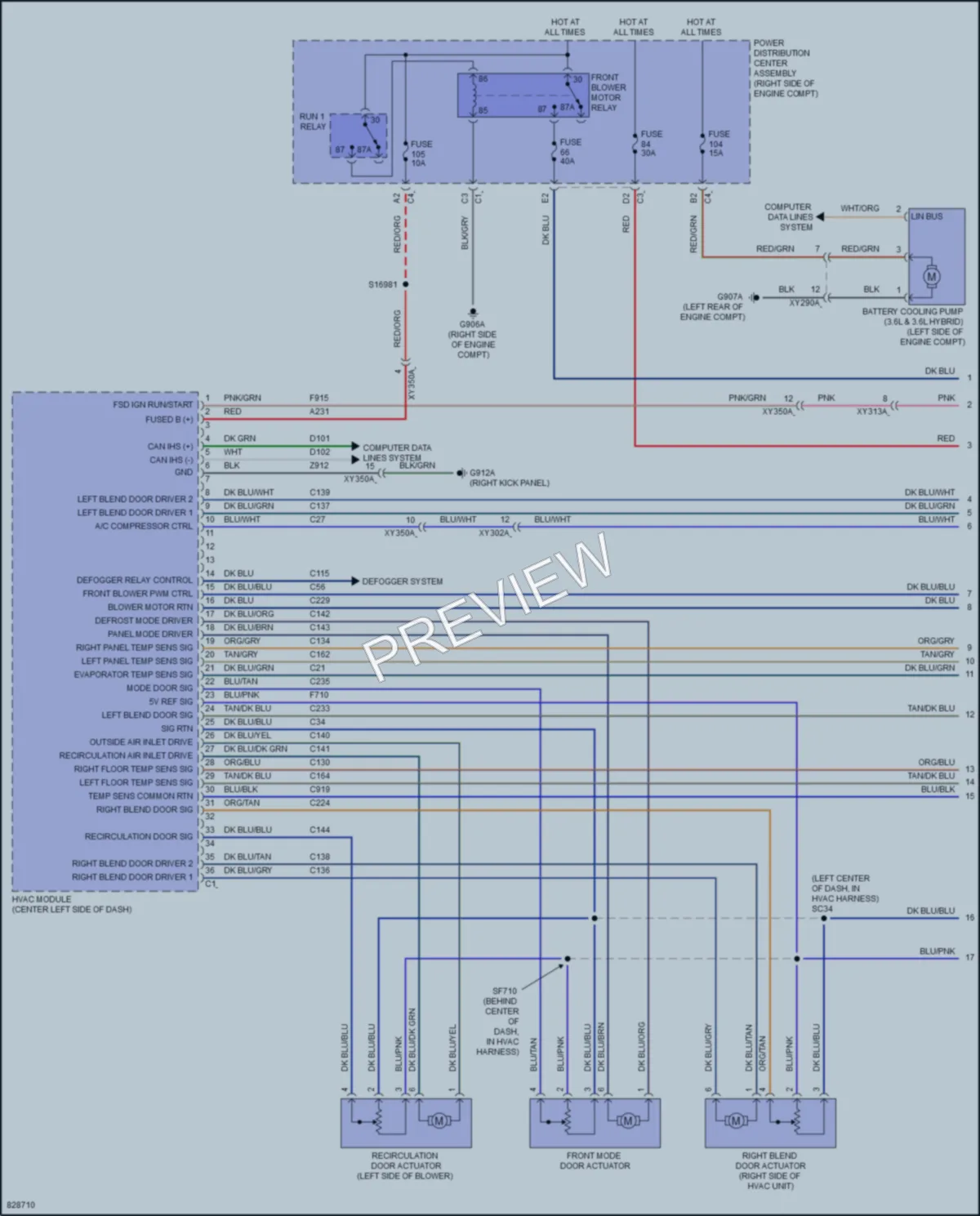 2023 Jeep WranglerUnlimited4XE Air Conditioning wiring diagram preview