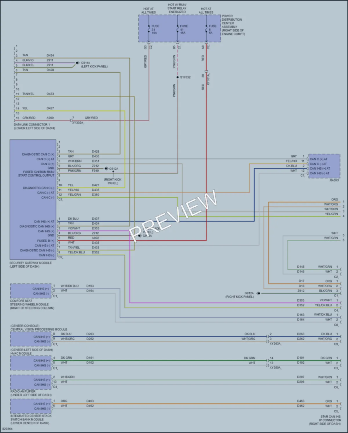 2023 Jeep WranglerUnlimited4XE Computer Data Lines wiring diagram preview