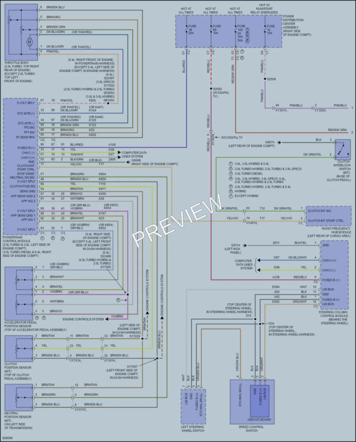 2023 Jeep WranglerUnlimited4XE Cruise Control wiring diagram preview