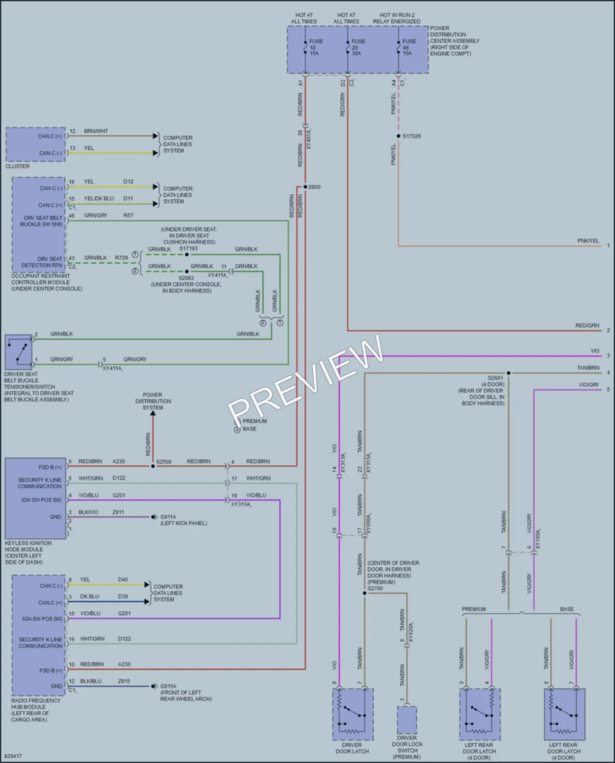 2023 Jeep WranglerUnlimited4XE Warning Systems wiring diagram preview