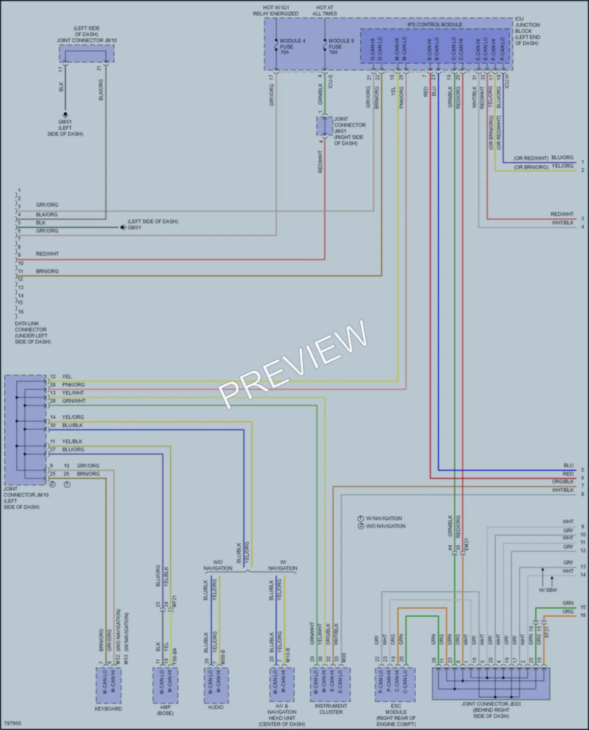 2023 Kia Carnival Computer Data Lines wiring diagram preview