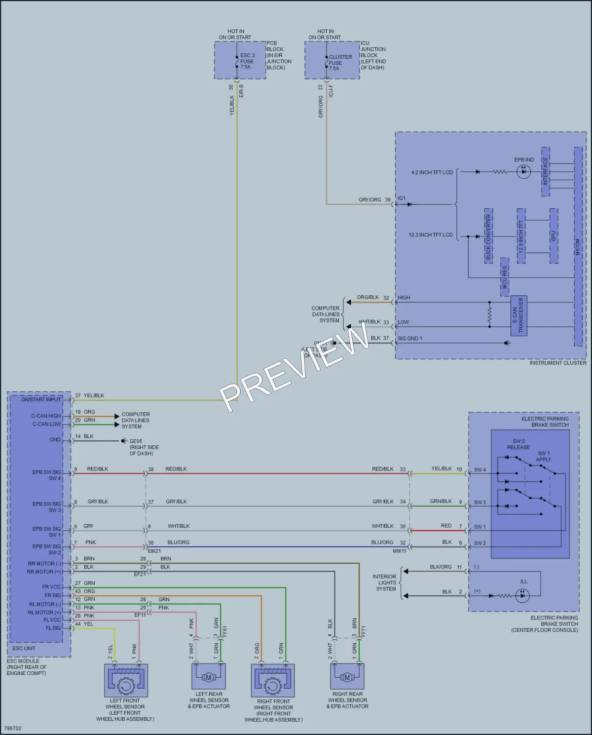2023 Kia Carnival Shift Interlock wiring diagram preview