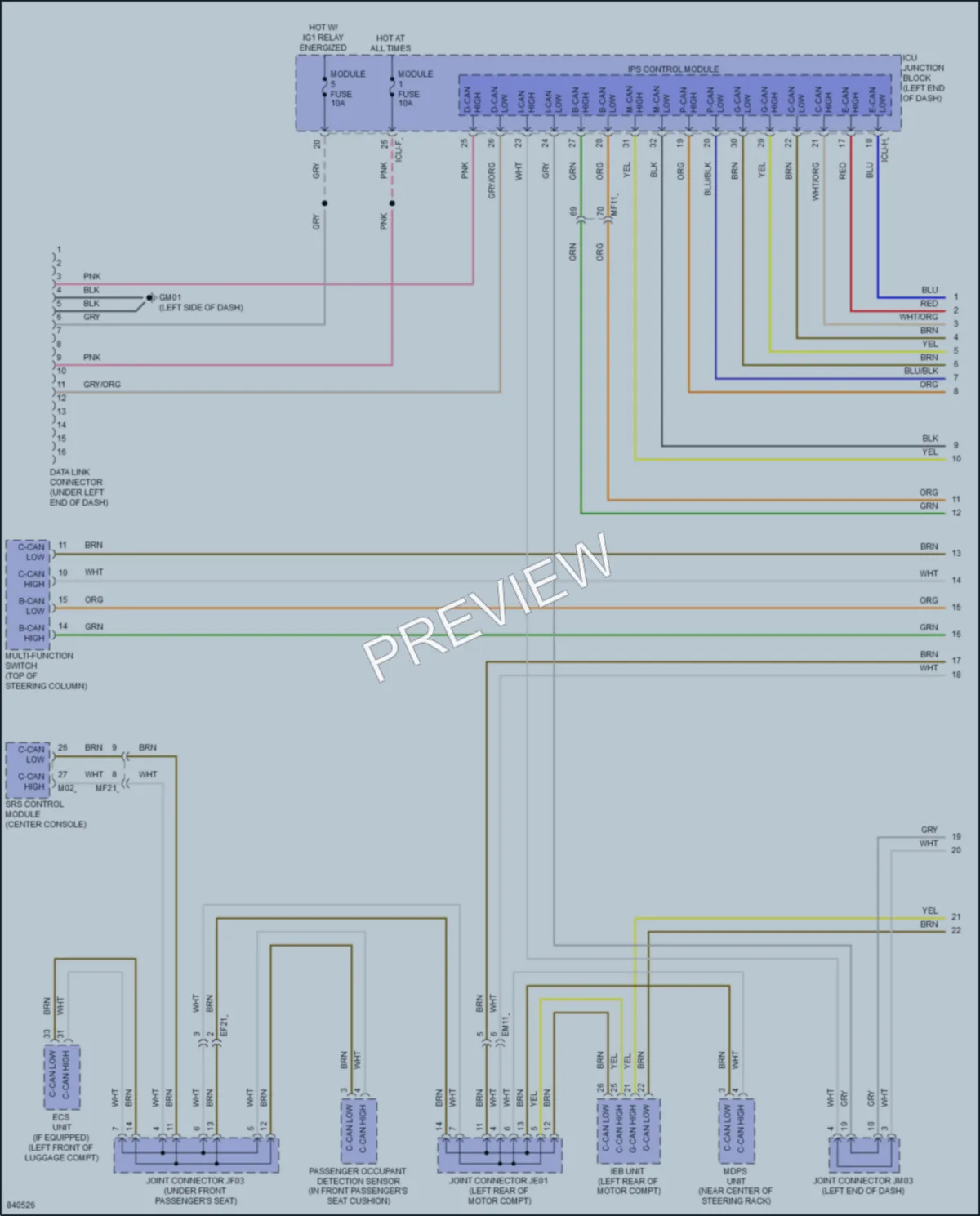 2023 Kia EV6 Computer Data Lines wiring diagram preview