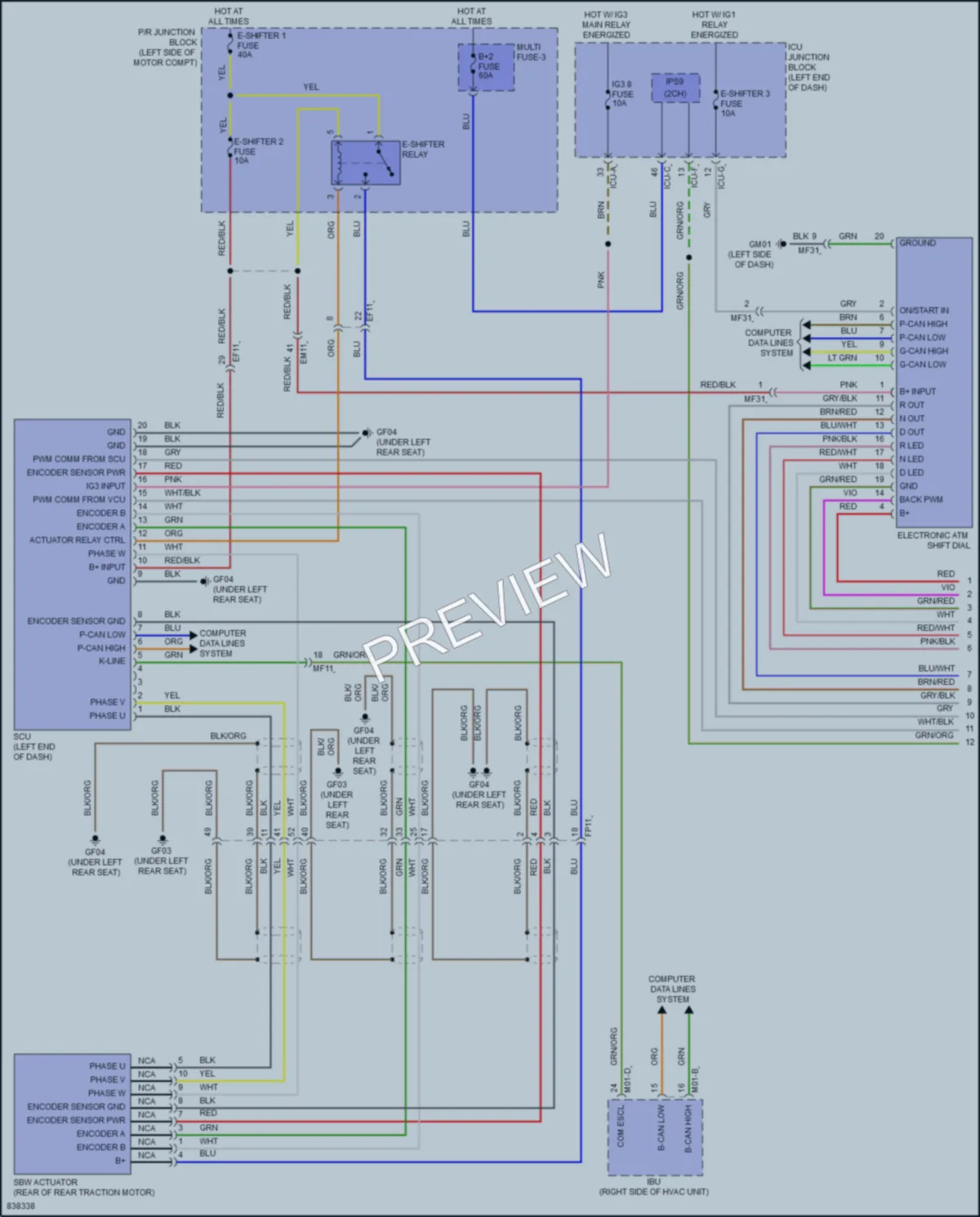 2023 Kia EV6 Transmission wiring diagram preview