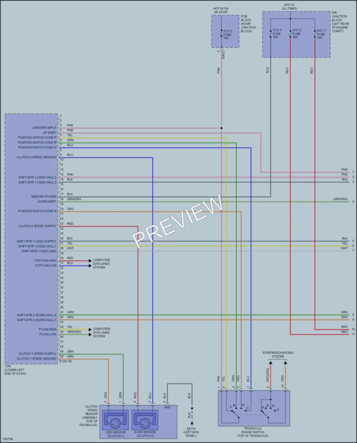 2023 Kia Forte Transmission wiring diagram preview