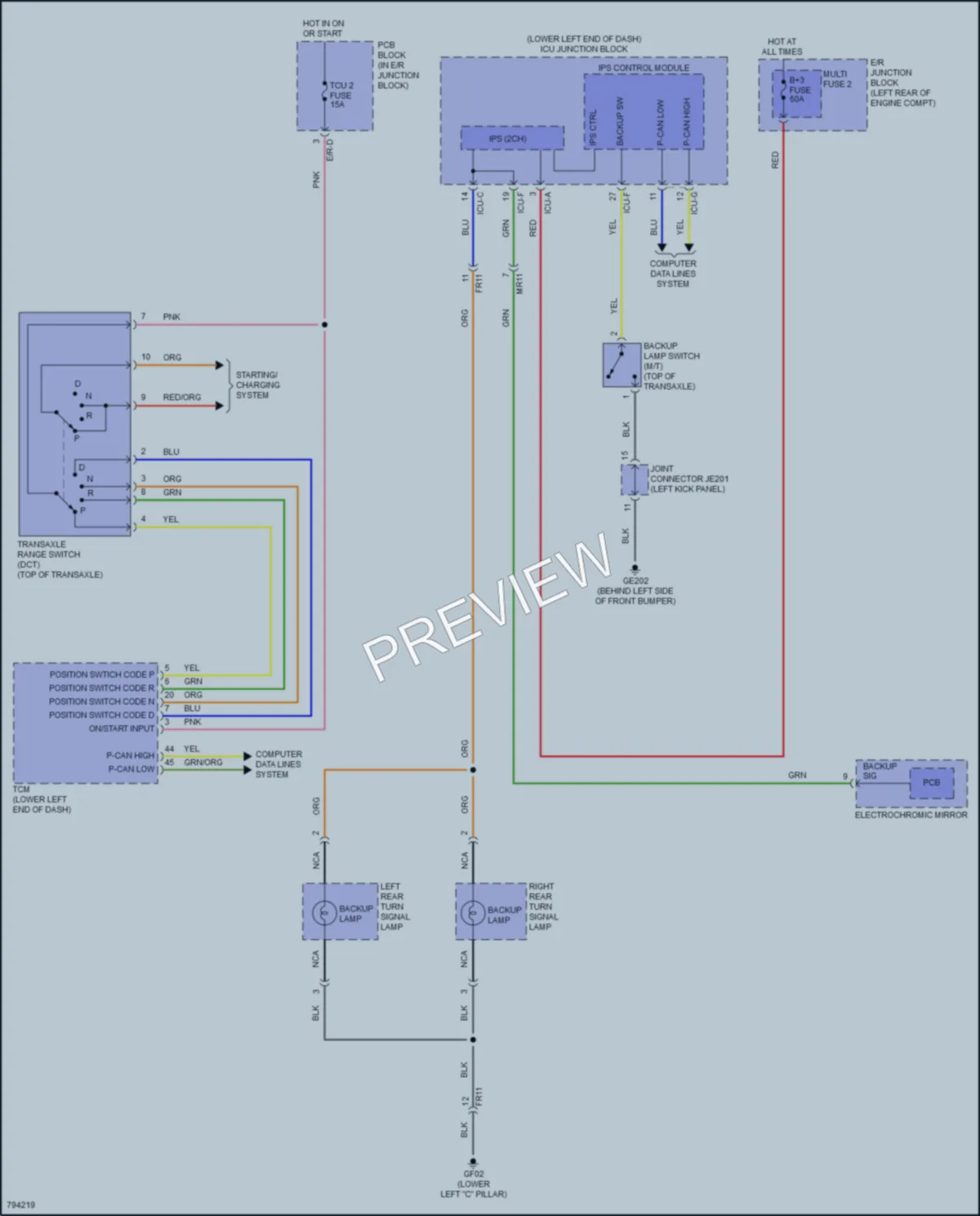 2023 Kia Forte5 Exterior Lights wiring diagram preview