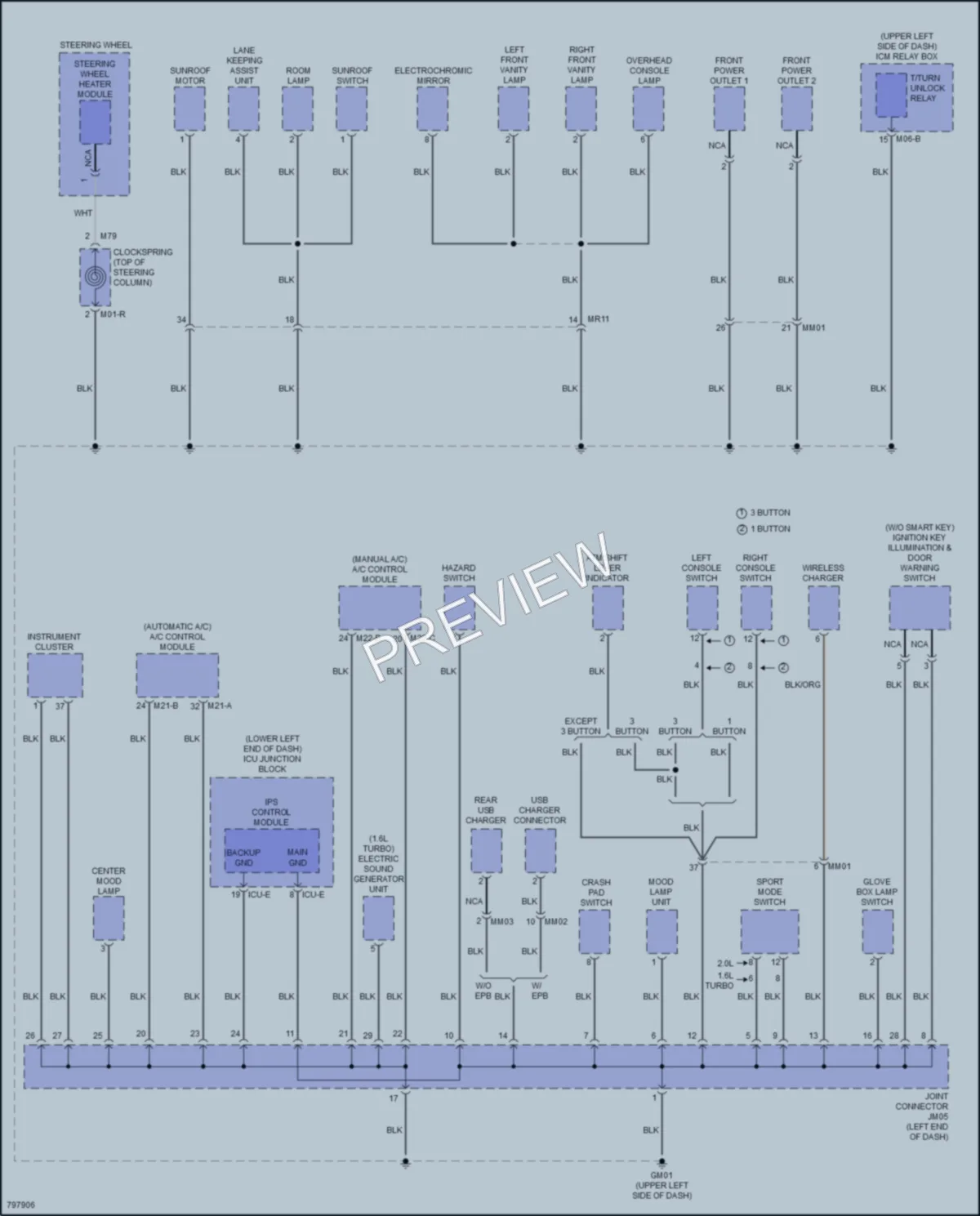 2023 Kia Forte5 Ground Distribution wiring diagram preview