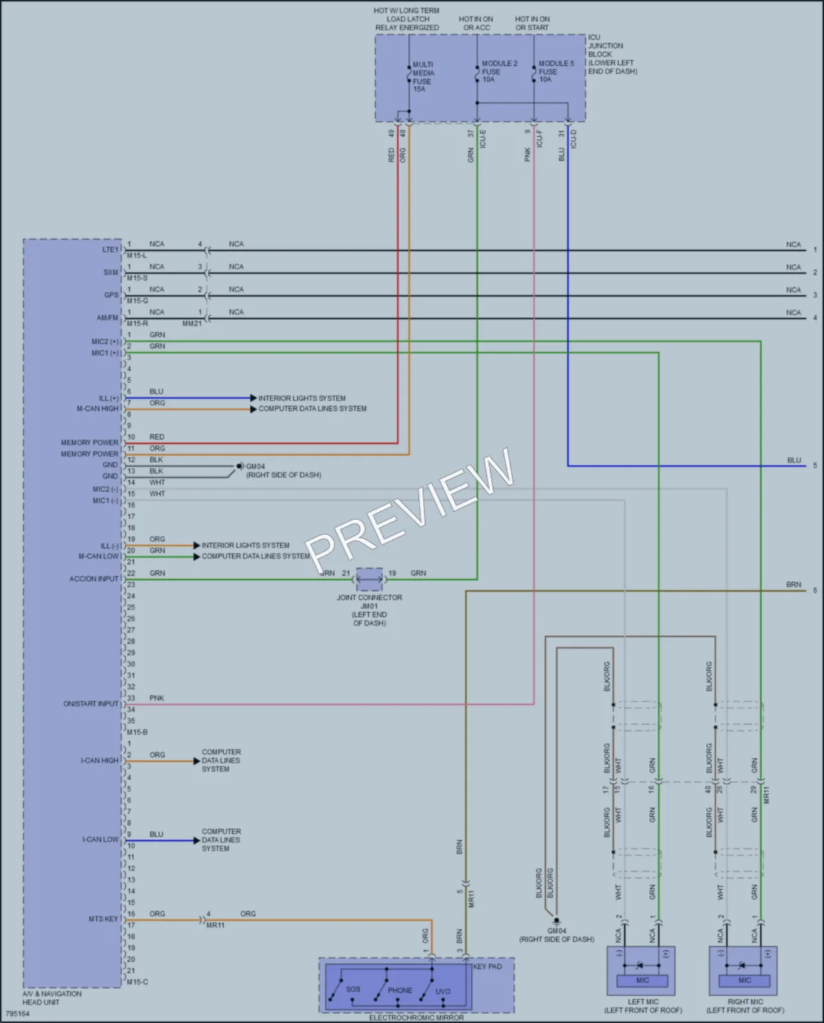 2023 Kia Forte5 Radio wiring diagram preview