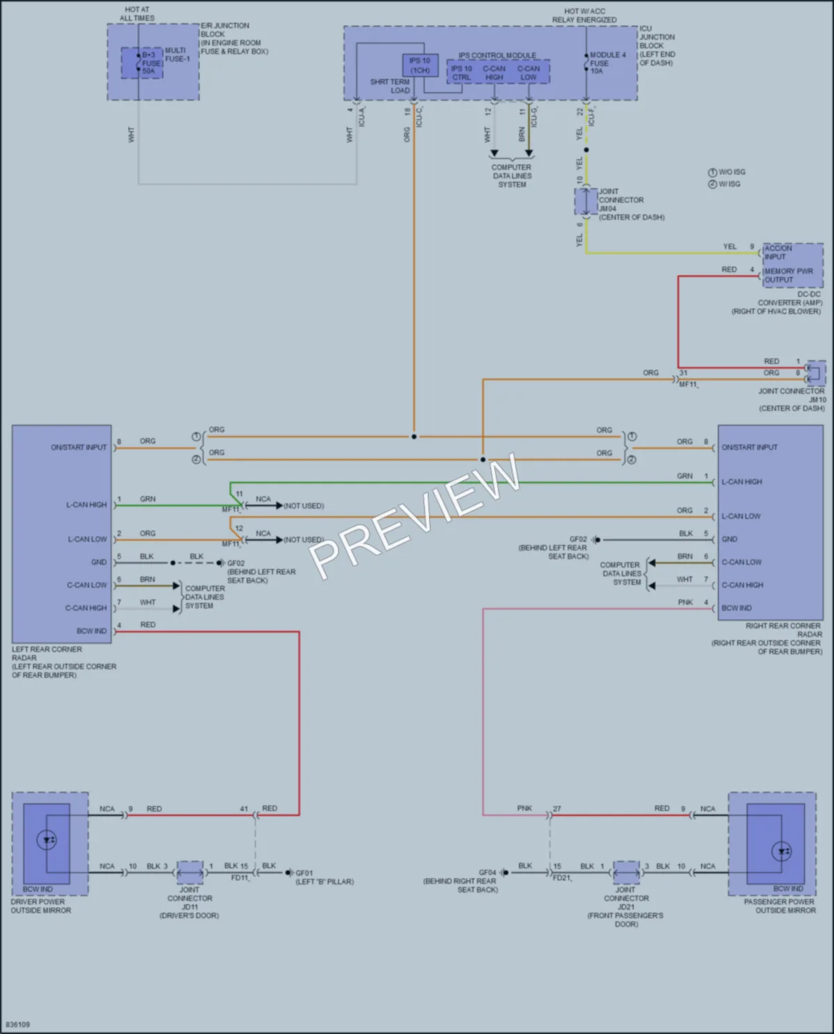2023 Kia K5 Navigation wiring diagram preview