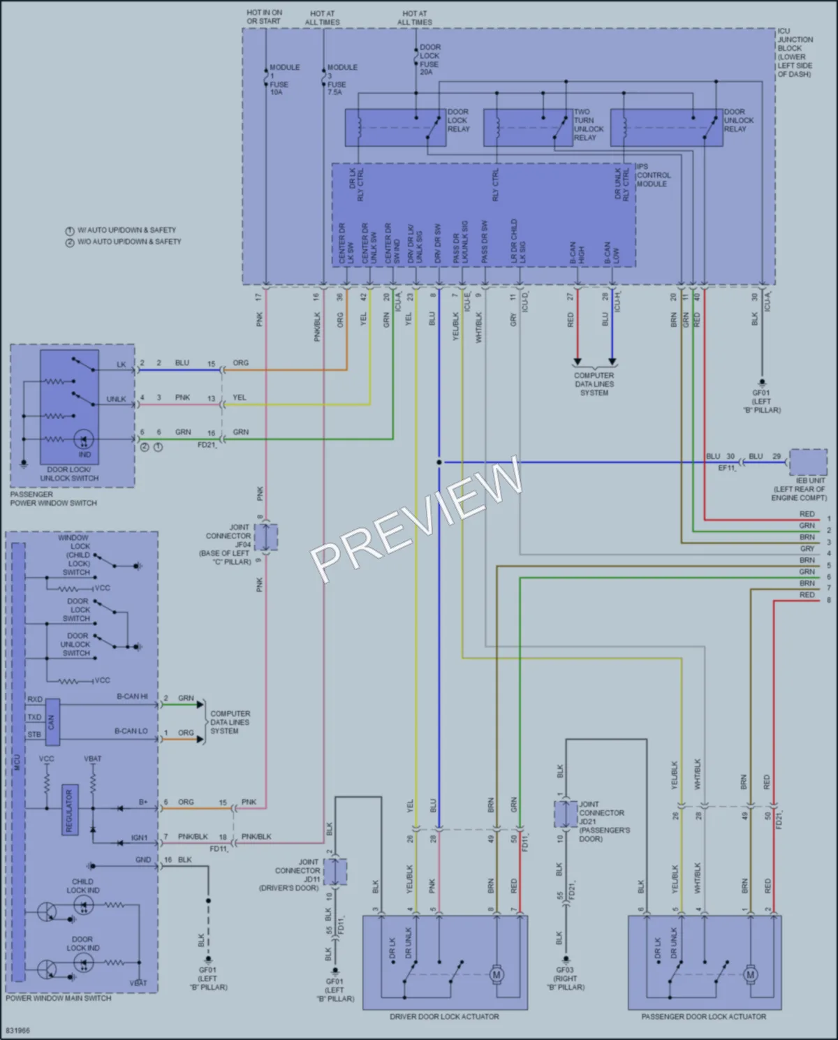 2023 Kia Niro Anti Theft wiring diagram preview