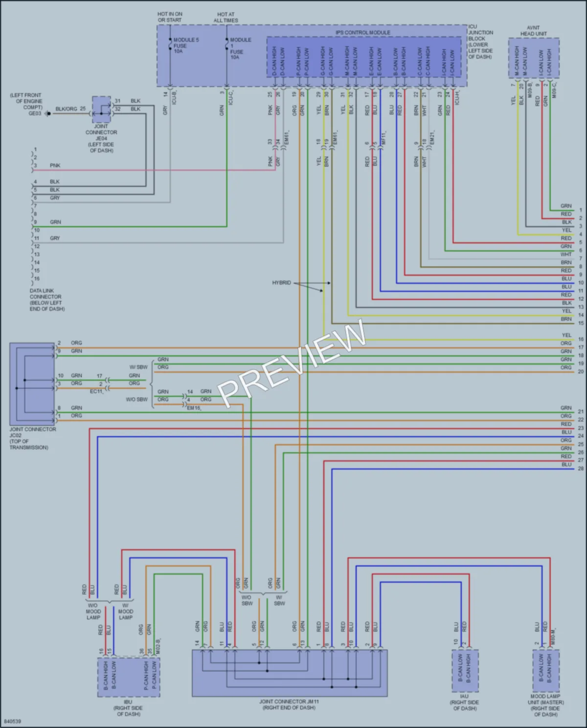 2023 Kia Niro Computer Data Lines wiring diagram preview