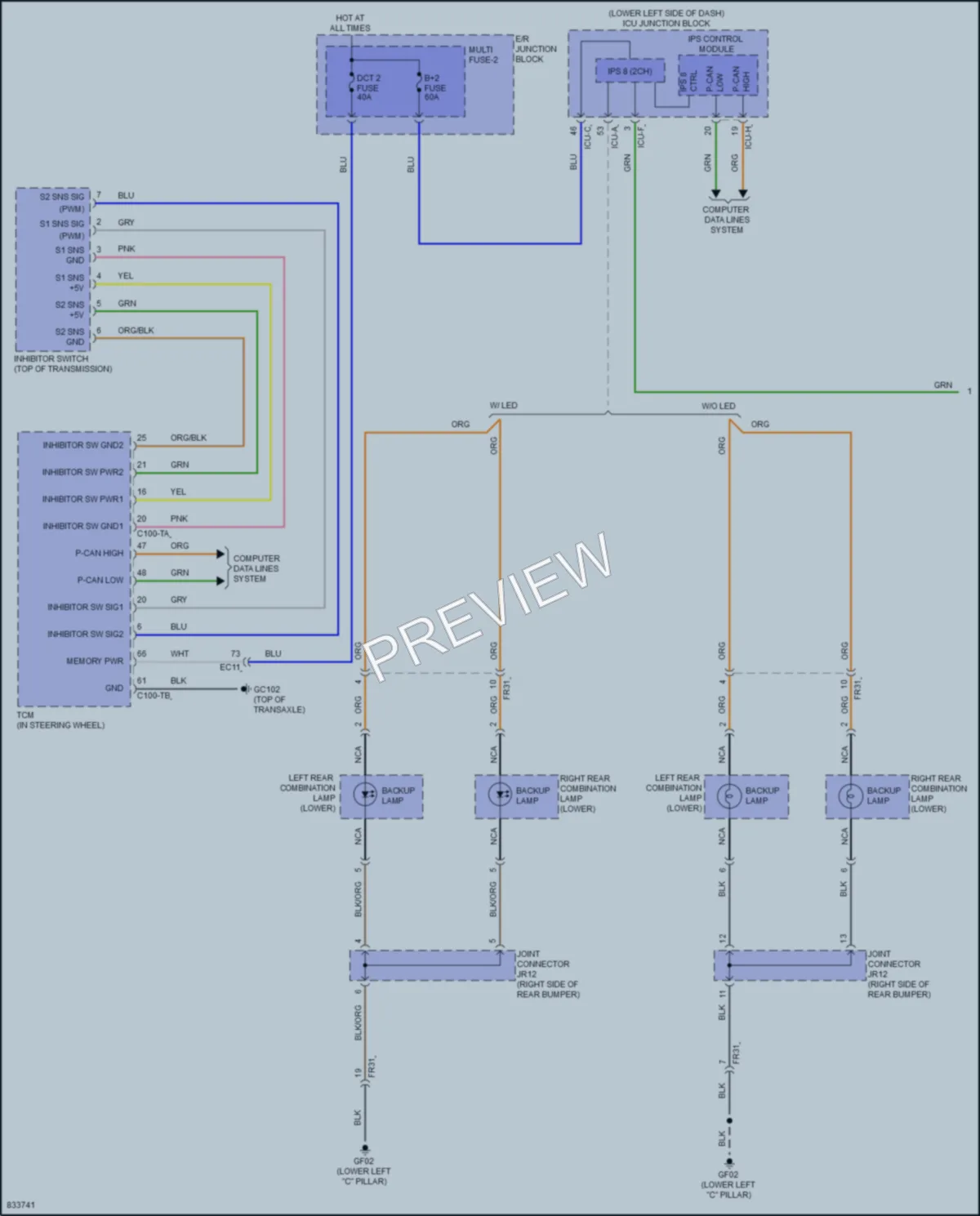2023 Kia Niro Exterior Lights wiring diagram preview