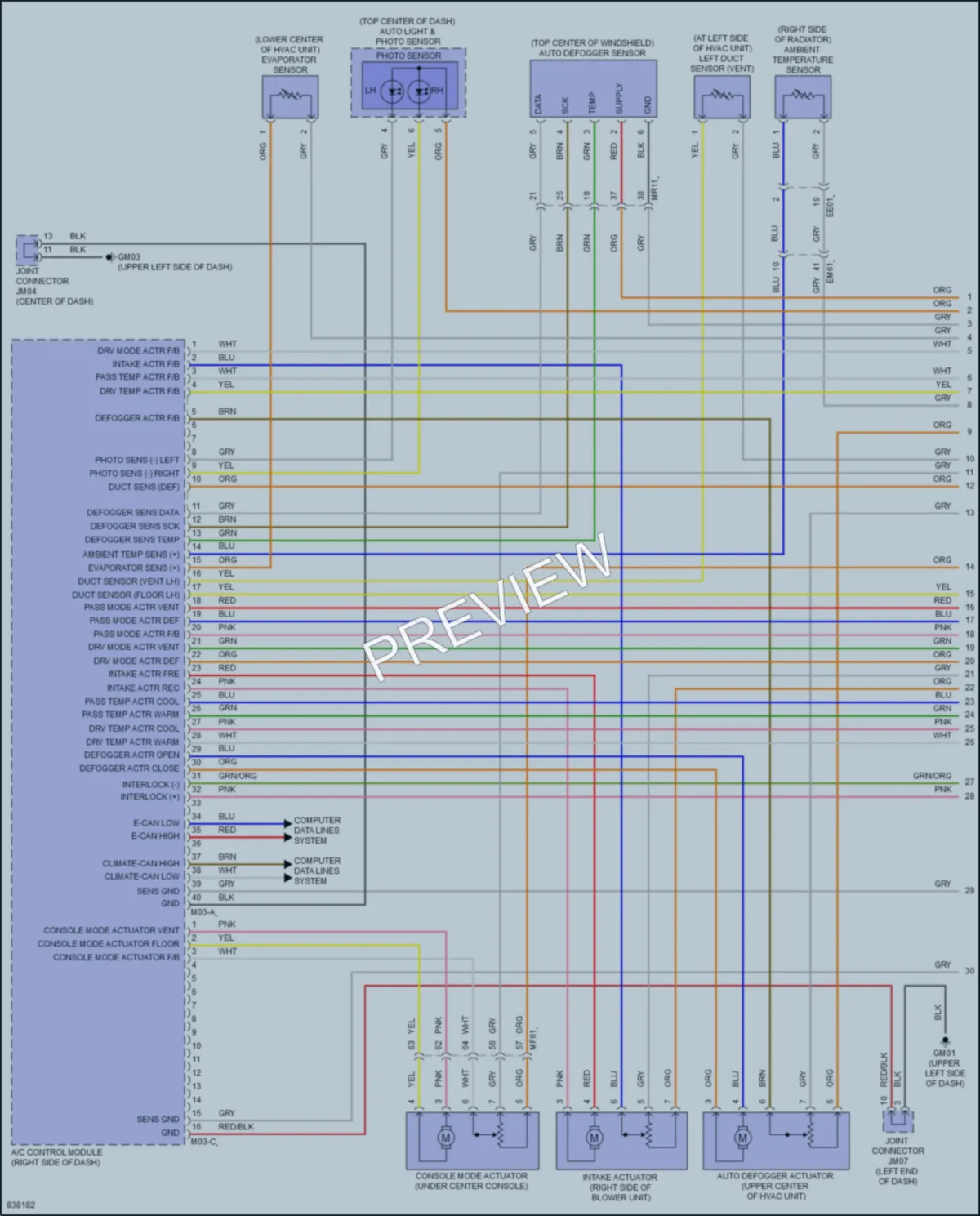 2023 Kia NiroEV Air Conditioning wiring diagram preview