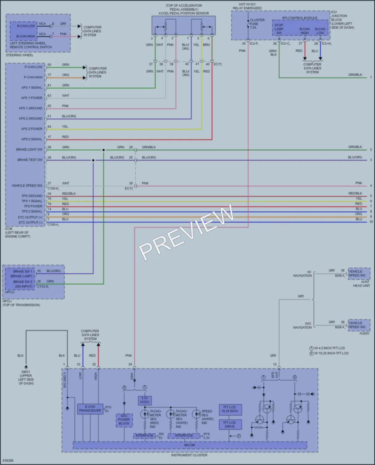 2023 Kia NiroPlugIn Cruise Control wiring diagram preview
