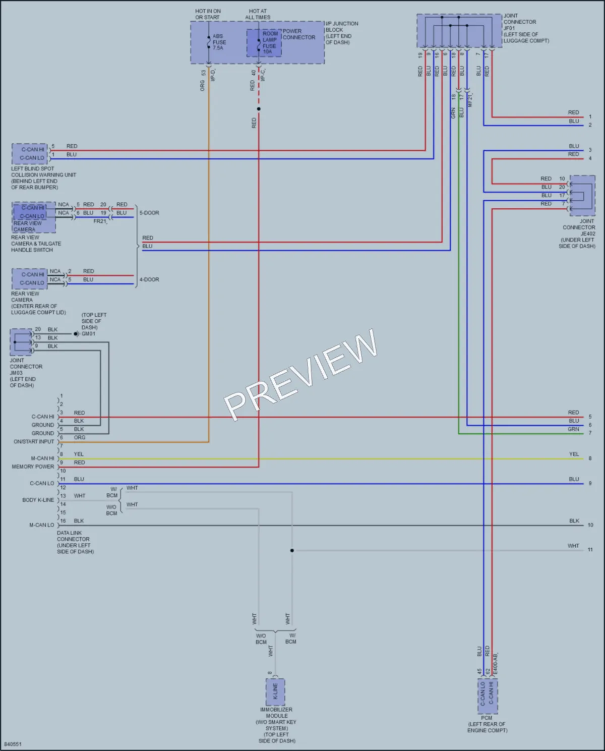 2023 Kia Rio Computer Data Lines wiring diagram preview