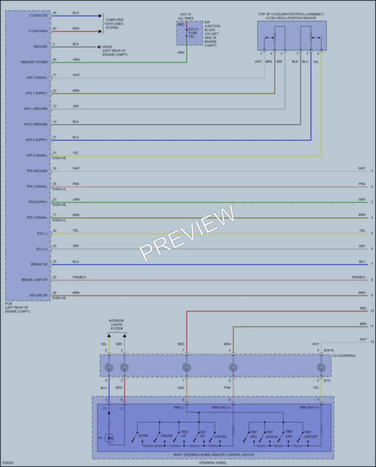 2023 Kia Rio Cruise Control wiring diagram preview