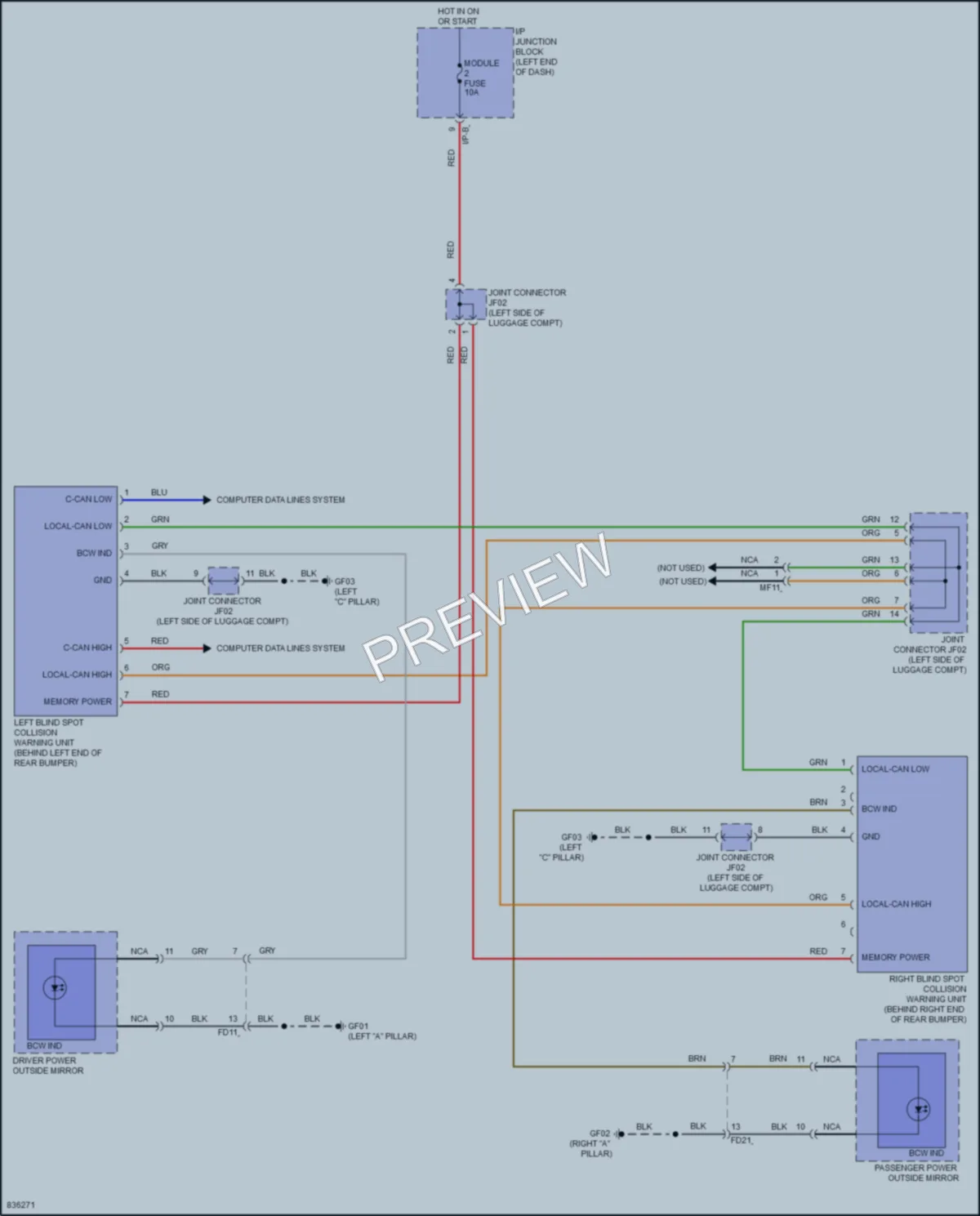2023 Kia Rio Navigation wiring diagram preview
