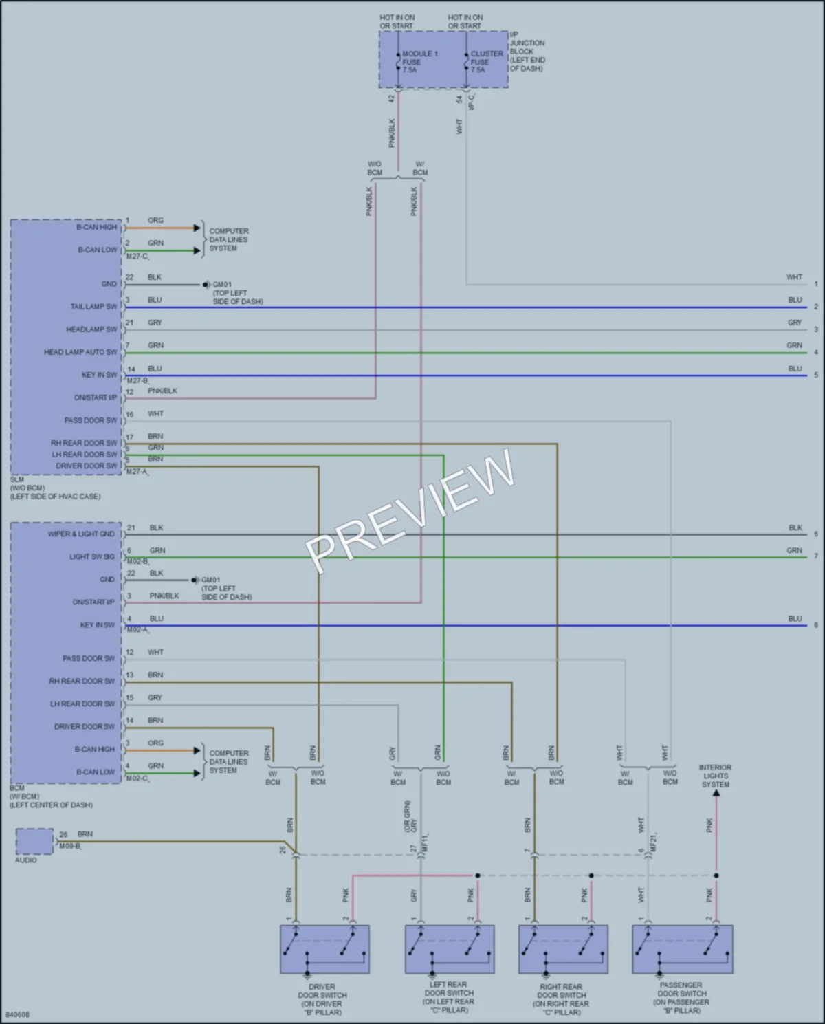2023 Kia Rio Warning Systems wiring diagram preview