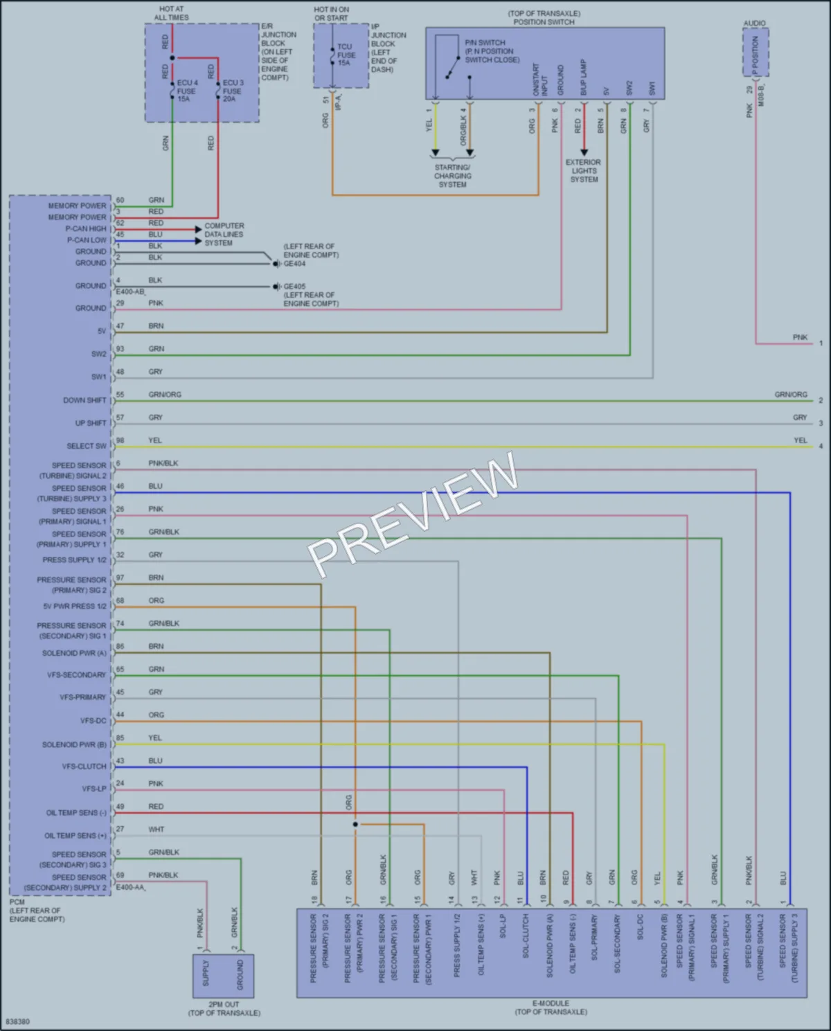 2023 Kia Rio5 Transmission wiring diagram preview