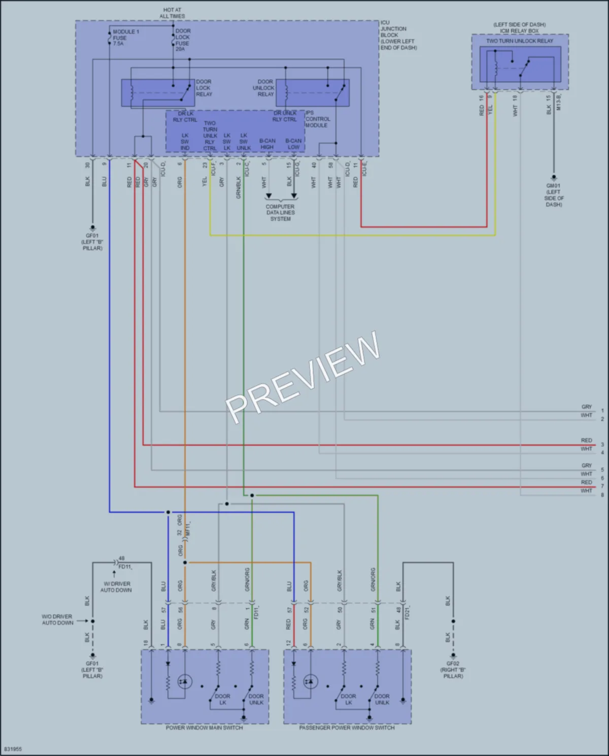 2023 Kia Seltos Anti Theft wiring diagram preview
