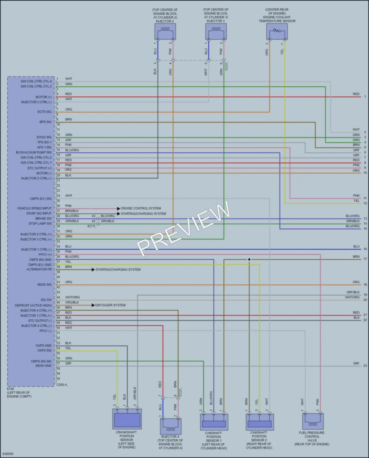 2023 Kia Seltos Engine Performance wiring diagram preview