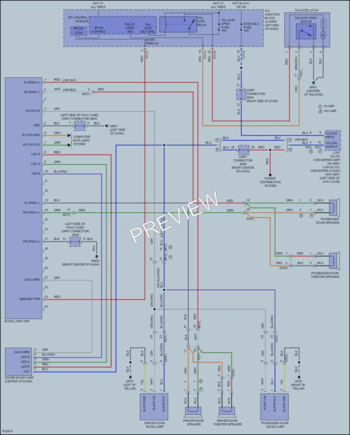 2023 Kia Seltos Interior Lights wiring diagram preview
