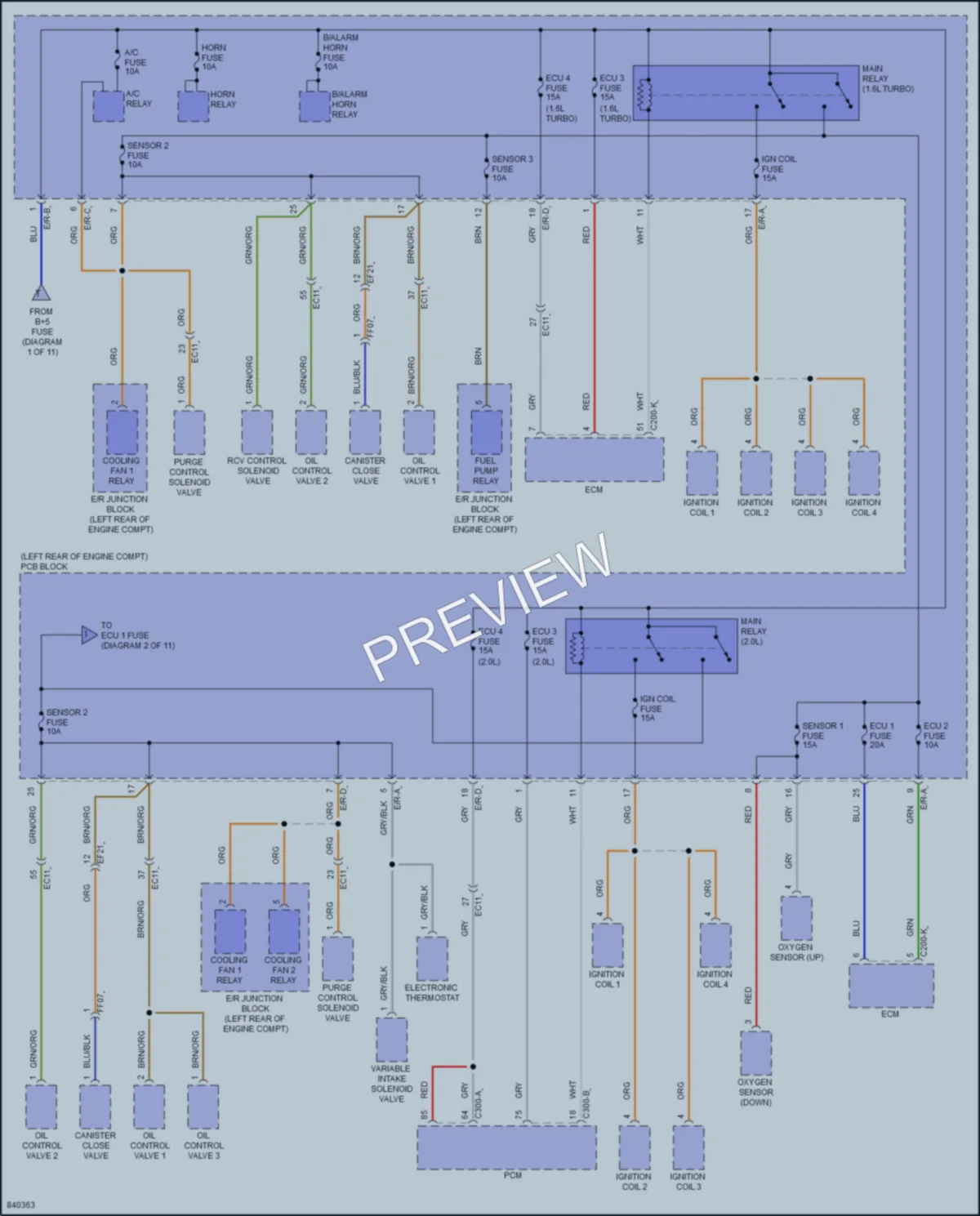 2023 Kia Seltos Power Distribution wiring diagram preview