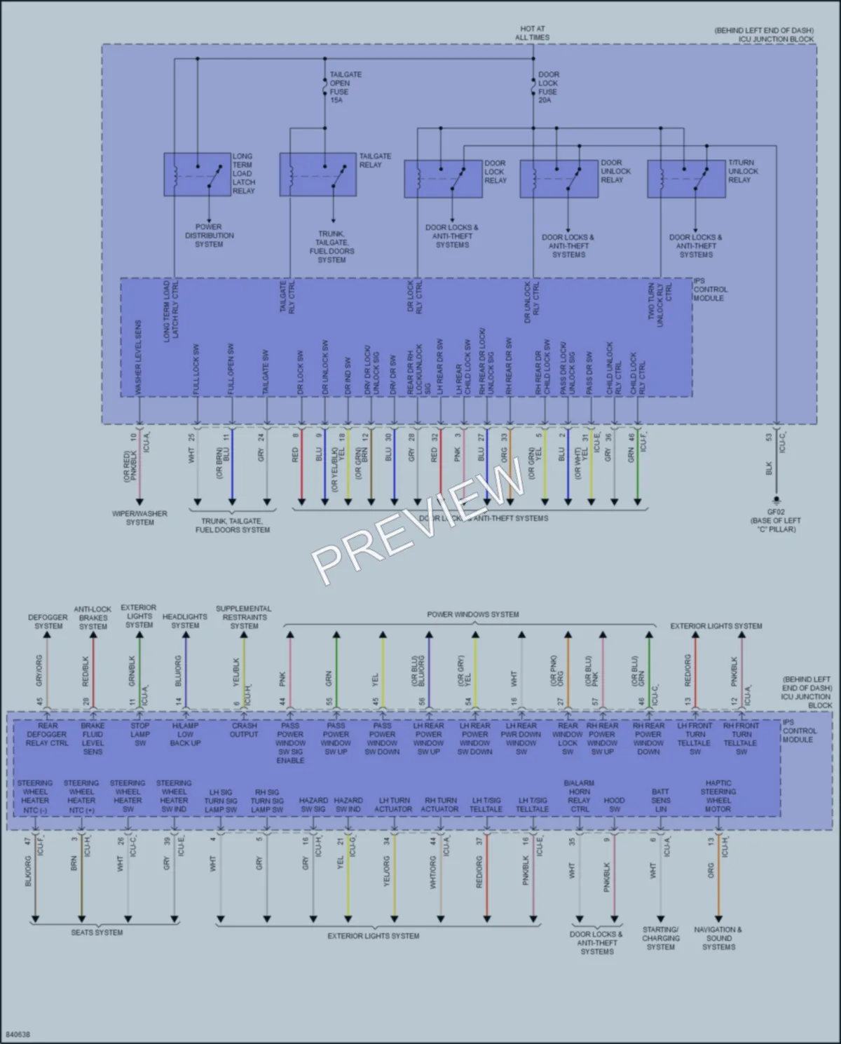 2023 Kia Sorento Body Control Modules wiring diagram preview