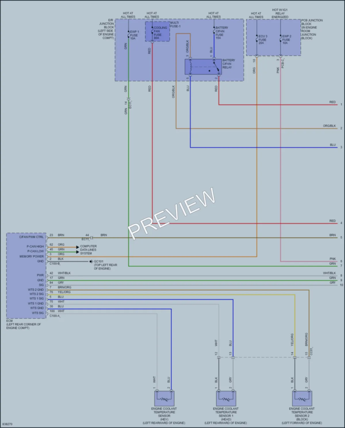 2023 Kia Sorento Cooling Fan wiring diagram preview