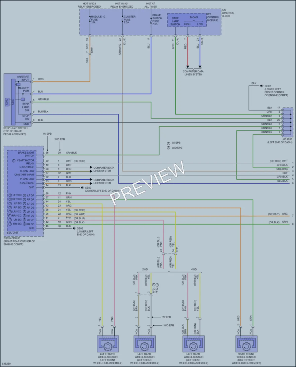 2023 Kia Sorento Cruise Control wiring diagram preview