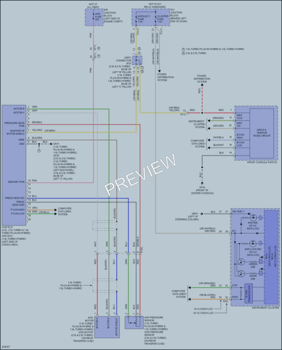 2023 Kia Sorento Transmission wiring diagram preview