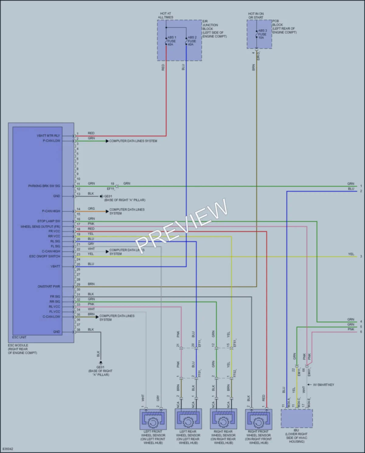 2023 Kia Soul Anti Lock Brakes wiring diagram preview