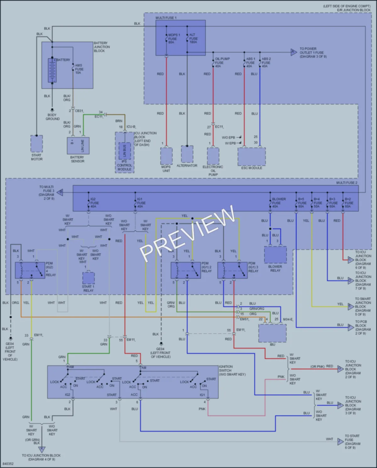 2023 Kia Soul Power Distribution wiring diagram preview
