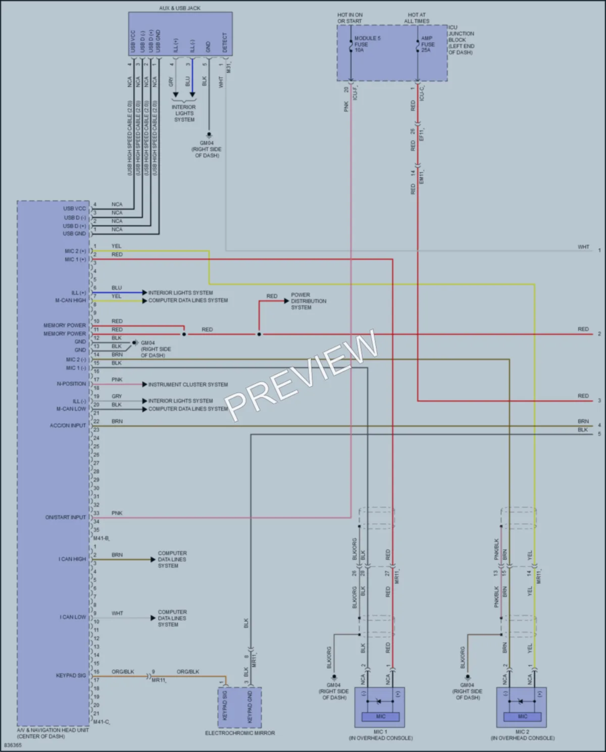 2023 Kia Soul Radio wiring diagram preview