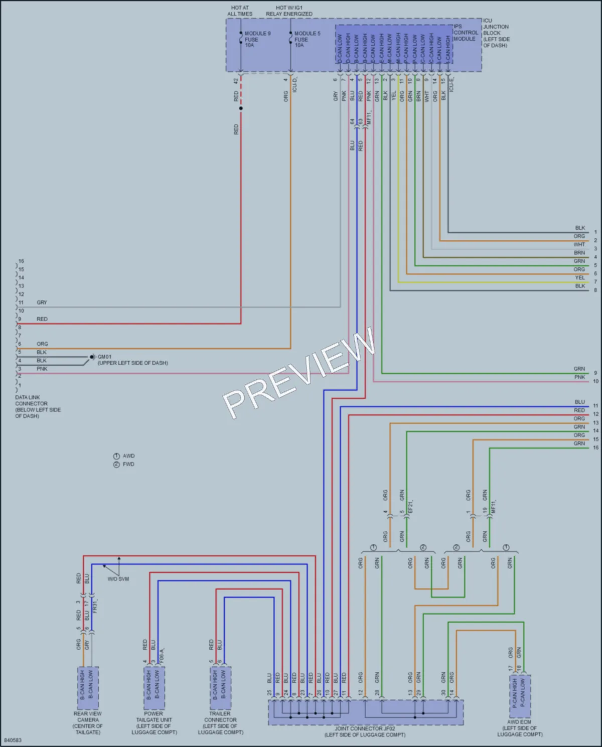 2023 Kia Sportage Computer Data Lines wiring diagram preview