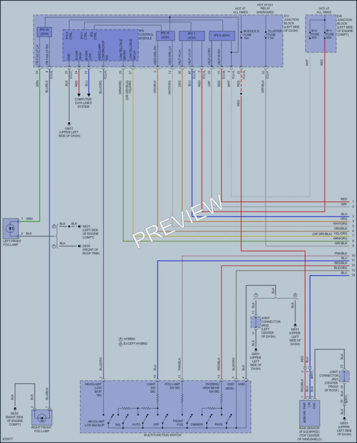 2023 Kia Sportage Headlights wiring diagram preview