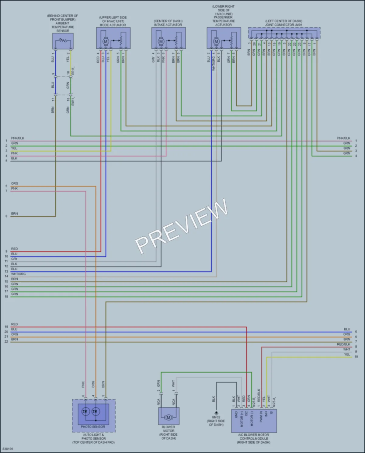 2023 Kia SportageHybrid Air Conditioning wiring diagram preview