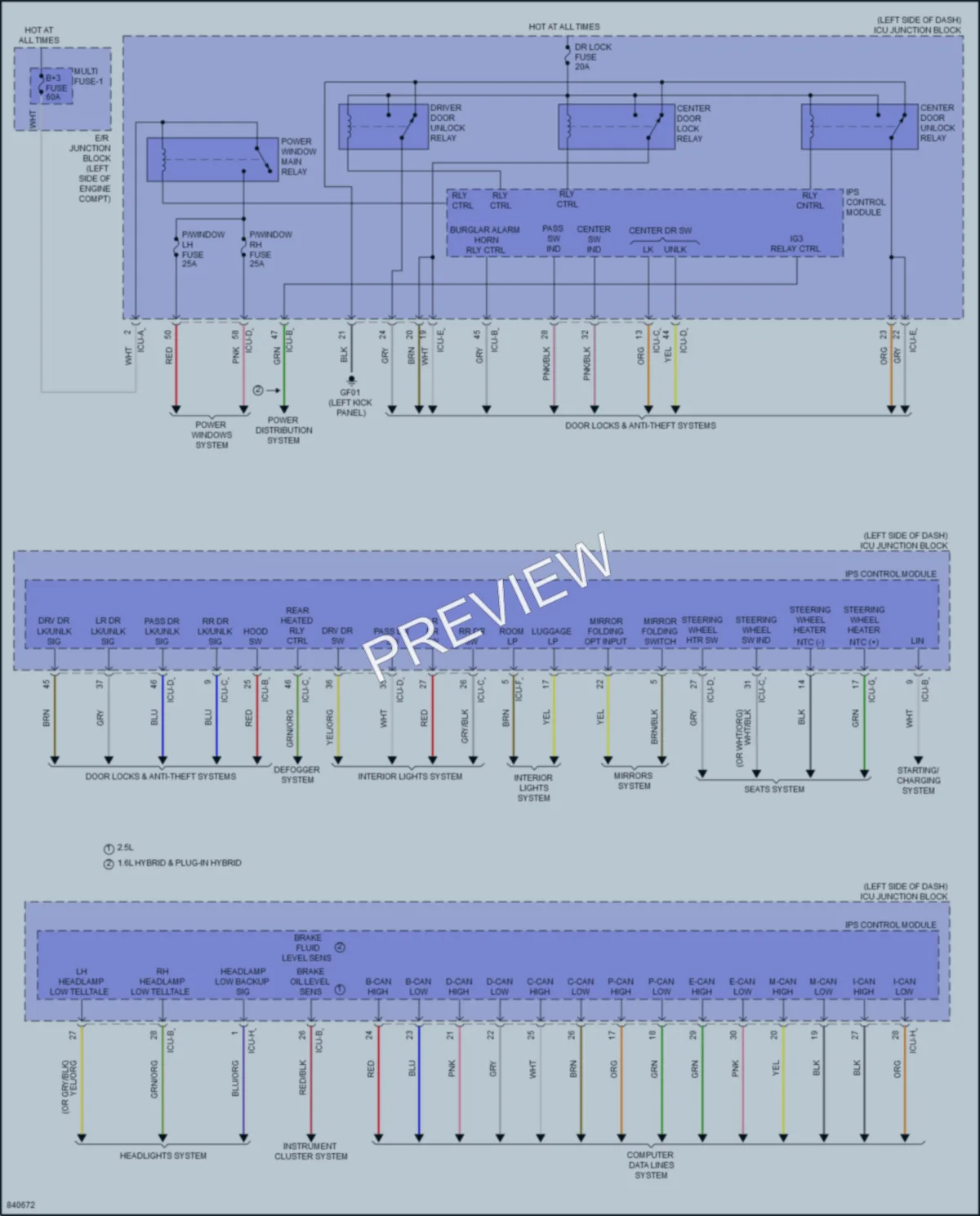 2023 Kia SportageHybrid Body Control Modules wiring diagram preview