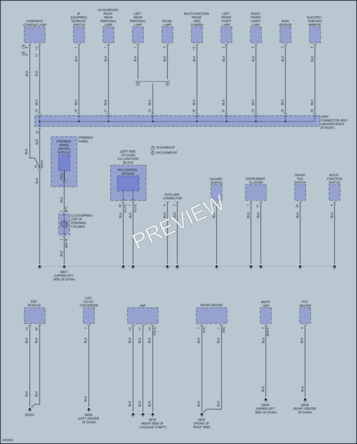 2023 Kia SportageHybrid Ground Distribution wiring diagram preview