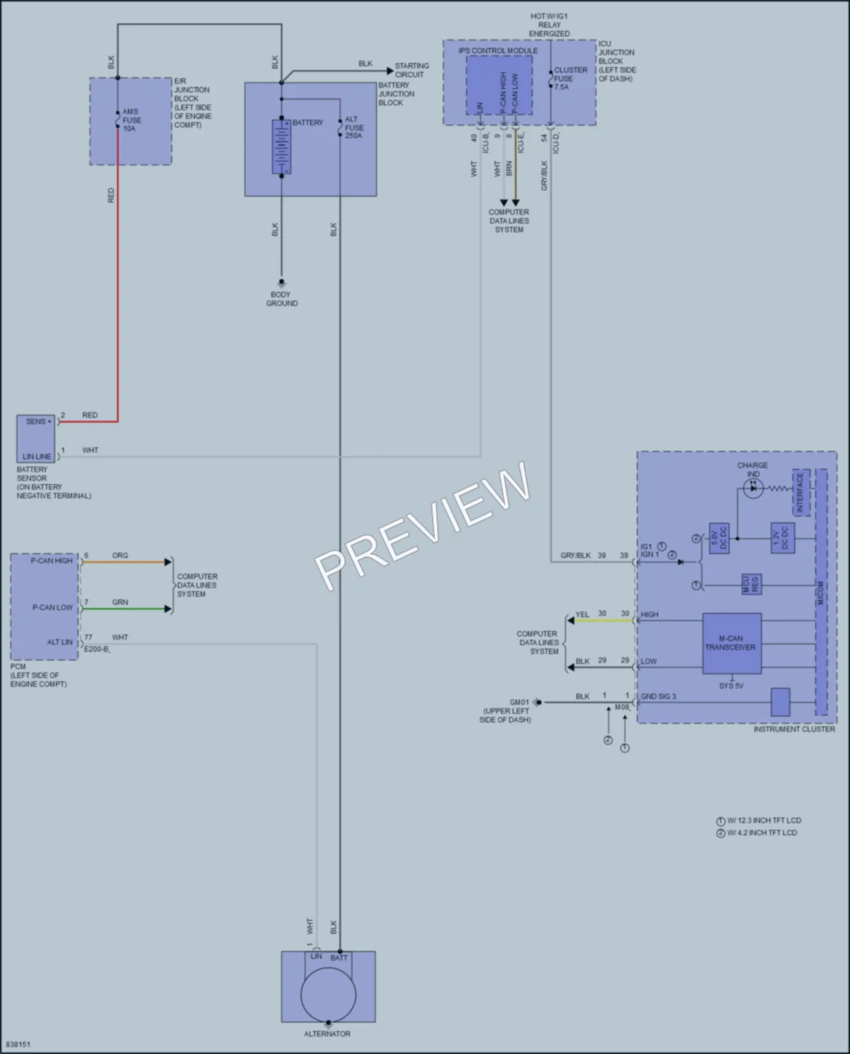 2023 Kia SportageHybrid Starting Charging wiring diagram preview