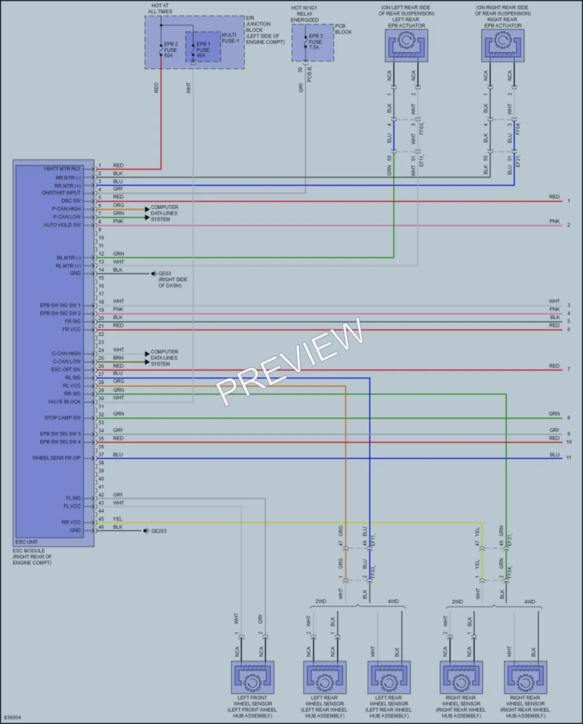 2023 Kia SportagePlugIn Anti Lock Brakes wiring diagram preview