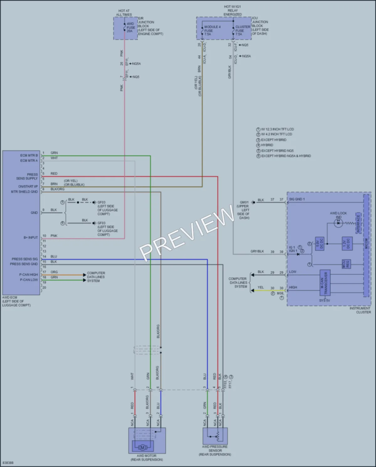 2023 Kia SportagePlugIn Transmission wiring diagram preview