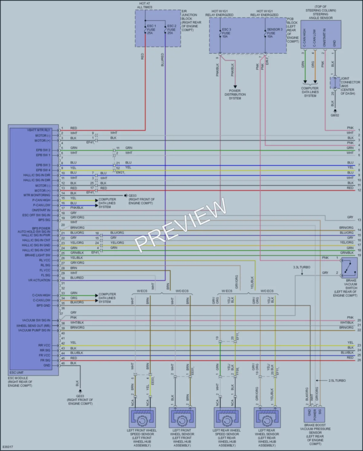 2023 Kia Stinger Anti Lock Brakes wiring diagram preview