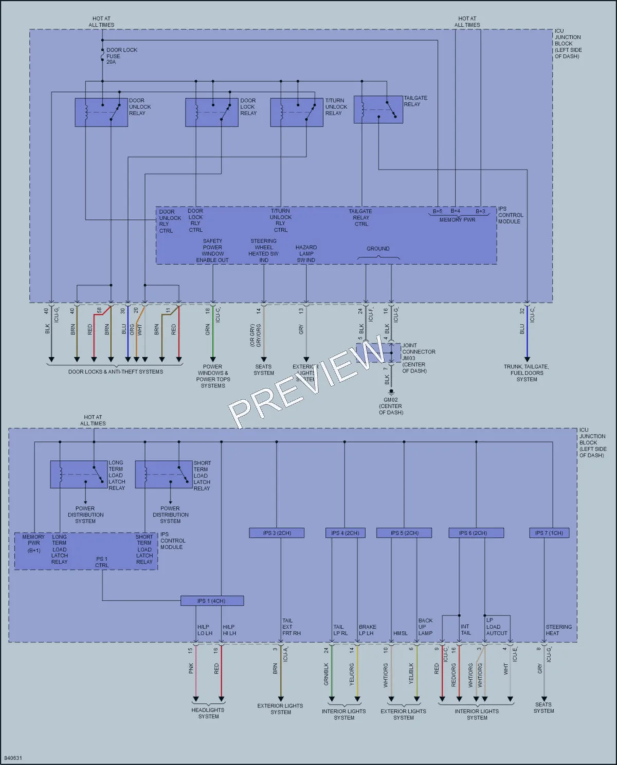 2023 Kia Telluride Body Control Modules wiring diagram preview