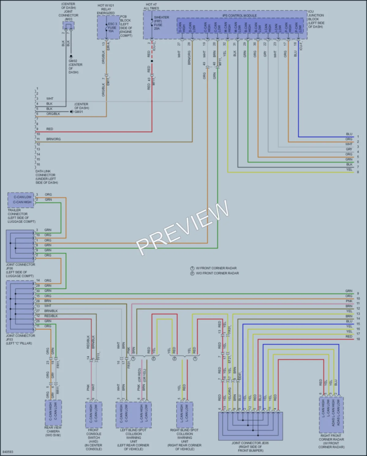 2023 Kia Telluride Computer Data Lines wiring diagram preview