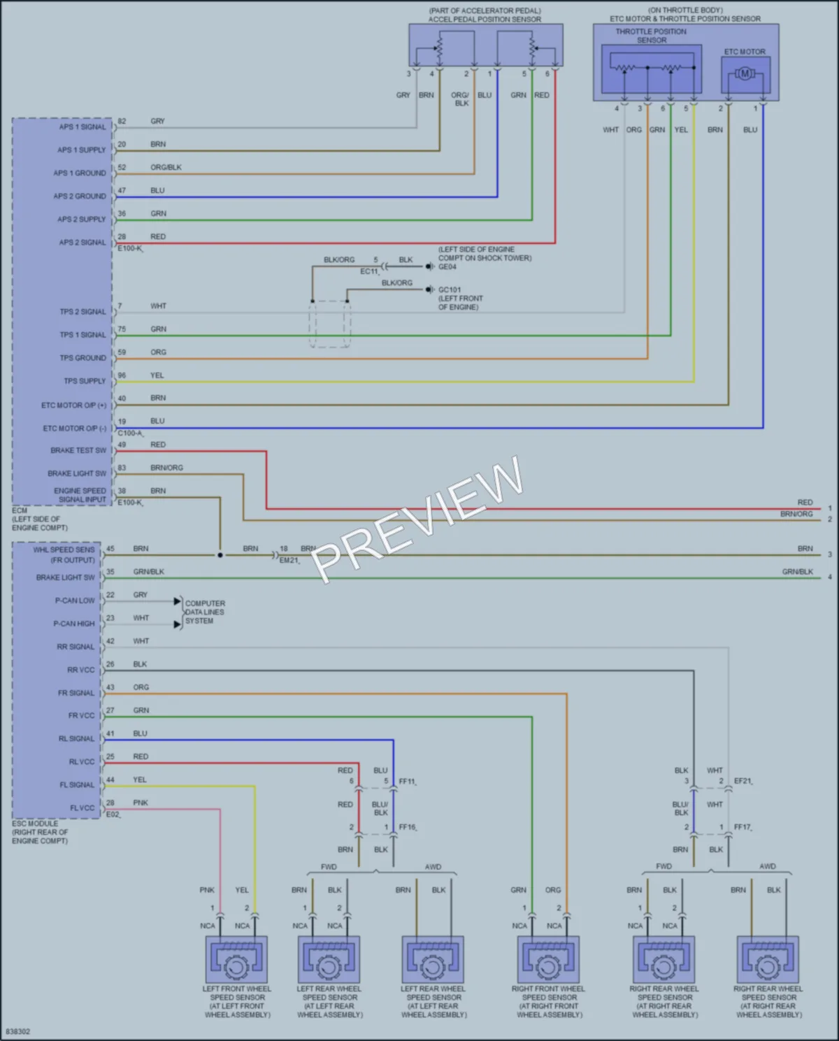2023 Kia Telluride Cruise Control wiring diagram preview