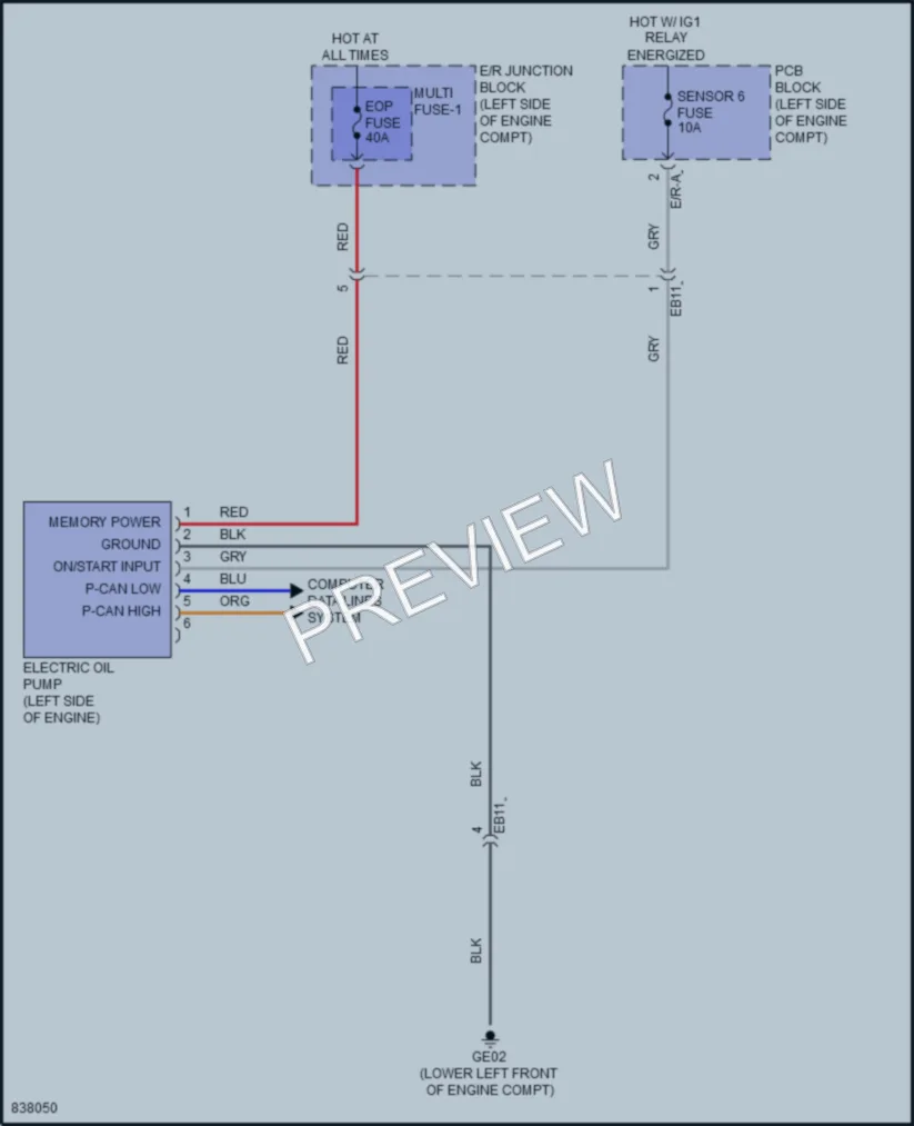 2023 Kia Telluride Engine Performance wiring diagram preview