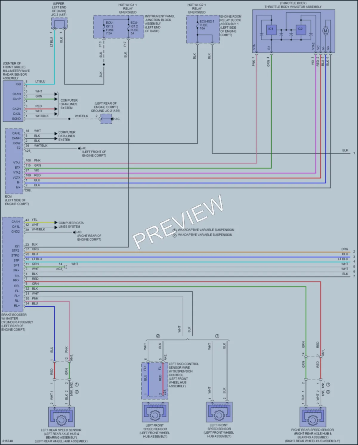 2023 Lexus ES300h Cruise Control wiring diagram preview